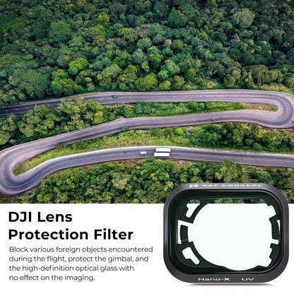K&F CONCEPT Drone Filter for DJI Mini 3 Pro &Mini 3 UV/CPL/ND2-ND32/ND32-ND512 Variable Camera Coating Optical Glass Lens Filter