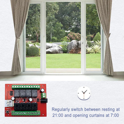 8CH Tuya Wifi Switch Module DC 12V 24V 8 Channels Wireless Relay Module APP Remote Control DIY Smart Home Automation