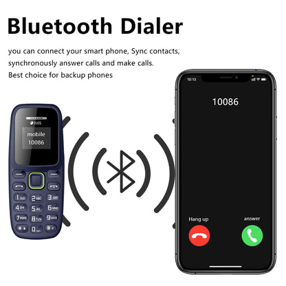 Button Mini Mobile Phone Bluetooth Earphone Dual SIM Cards Low Radiation Pocket Telephone Recording Alarm Backup Phone for Sport