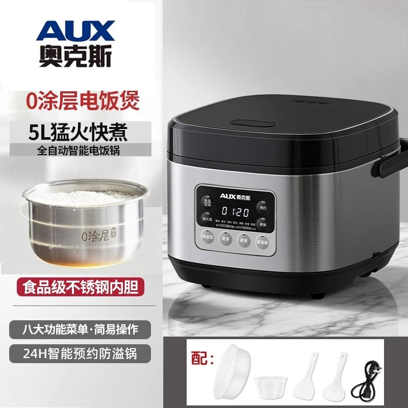 Low sugar rice cooker rice soup separation steaming 2-3L uncoated stainless steel rice cooker timer reservation