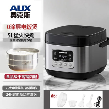 Low sugar rice cooker rice soup separation steaming 2-3L uncoated stainless steel rice cooker timer reservation