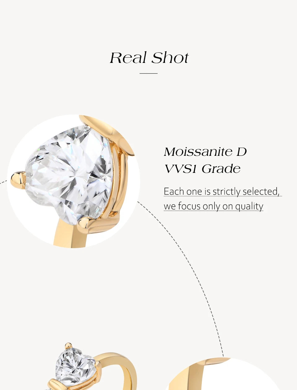 Bagues en argent sterling 925 avec nœud papillon et moissanite, lot de 2, 0,8 ct, taille cœur, couleur D, pureté VVS1. Bijou de luxe idéal pour une soirée.