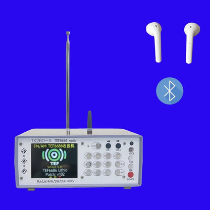 1Set Latest TEF6686 FM SW/MW/LW Full Band Radio RDS + Battery Speaker Charger Antenna FM AM Radio FM AM Radio