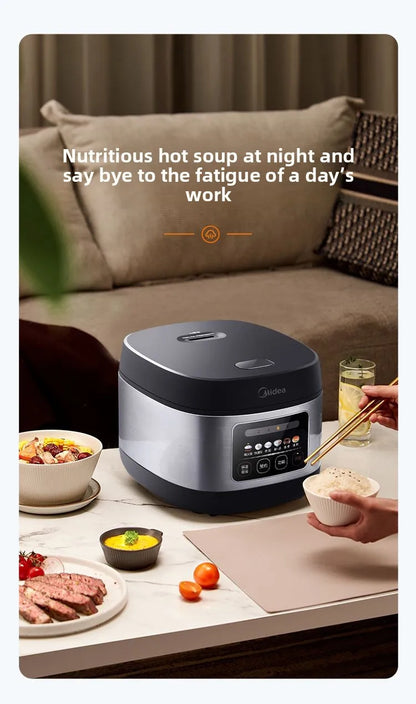Home-use smart rice cooker with timer function, 4L/5L multi-functional non-stick large capacity MB-RE430