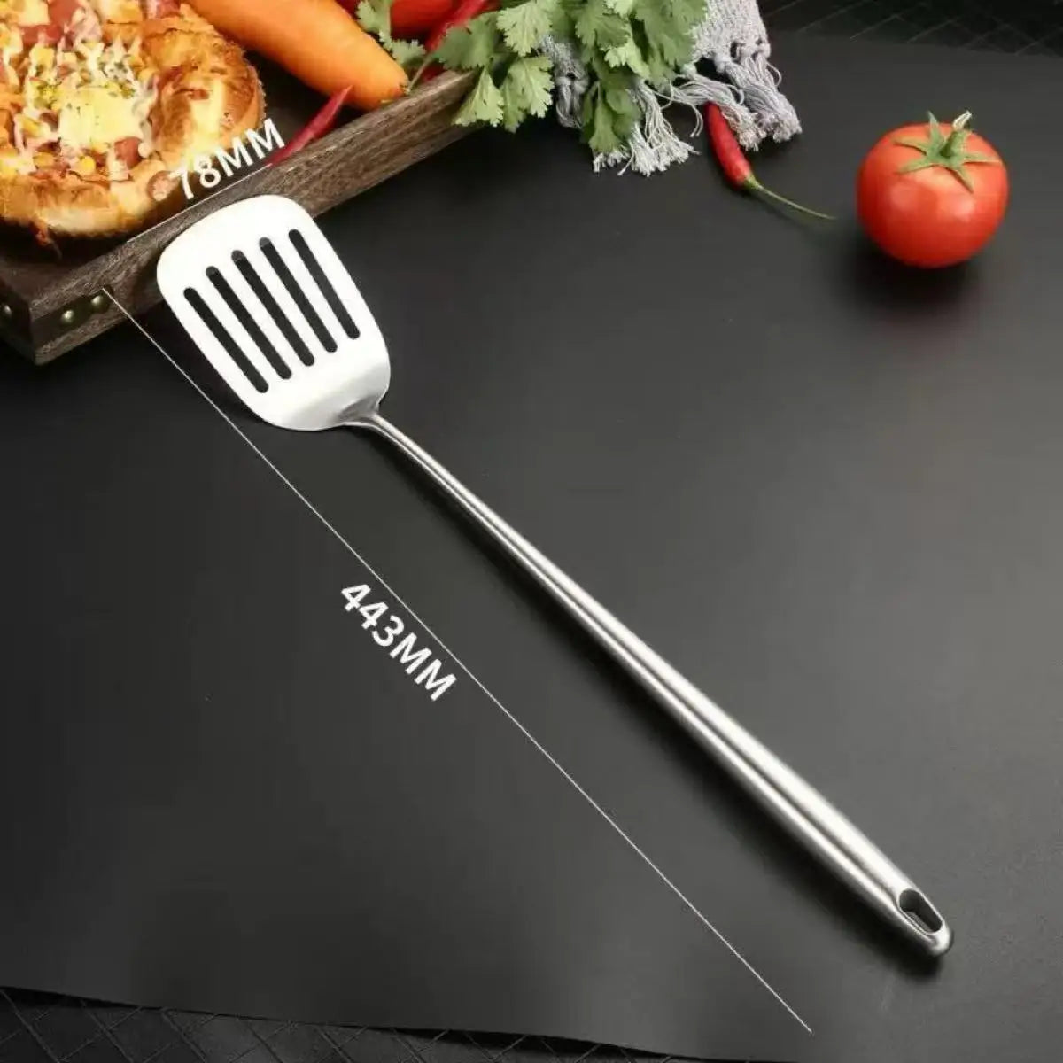 Stainless Steel Wok Spatula Metal kitchen utensils Slotted Turner Spoon Ladle Cooking Tools Utensil Set Kitchen Accessories