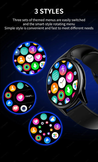 Smartwatch Women Watch 6 Health Monitoring Watch Waterproof Voice Assistant Bluetooth Call Smart Watch 2026 New Sports Watch