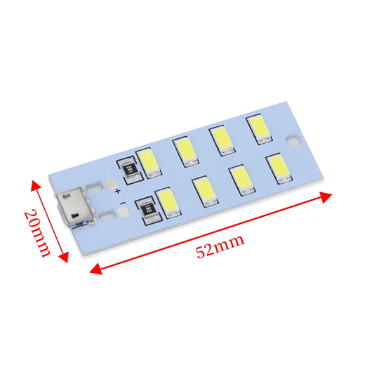 1PCS high quality 5730 smd 5V 430mA~470mA White Mirco Usb 5730 LED lighting panel USB mobile light Emergency light night light by PDG ibma