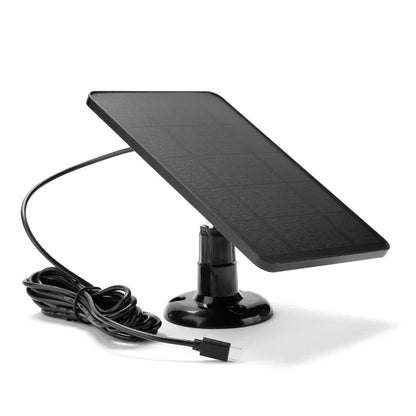 6W 5V Solar Panel Charger Shingled Solar Panel 24% Efficiency Micro USB & USB-C Port Solar Cell Panel for Phone iPad Outdoor Use