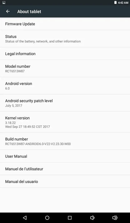 RCT 11.6"  Android 6.0 Tablet TFT 10Points MT8127 Quad Core 1GB RAM 32GB ROM WIFI Bluetooth- 4.0 Mini HDMI