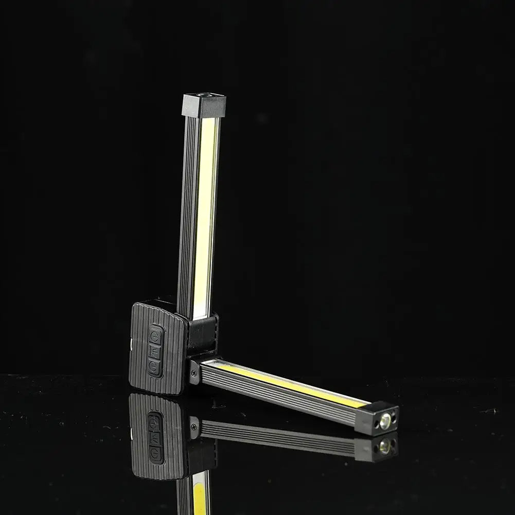 Gym Lamp For Posing Portable Magnet LED Flashligh 7th Gear Dimming Folding Worklight Waterproof Led Flashlight With Magnet Hook
