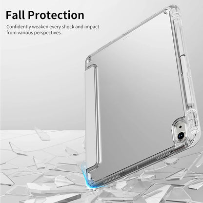 Case for iPad 5th 6th 7th 8th 9th 10th 11th Air 4 5 6 7 Mini 6 7 Case with Pencil Holder, Mutil Angles Folding Y-Shaped Stand Co