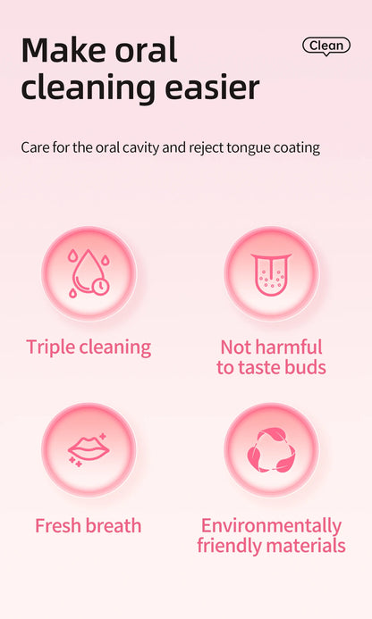Tongue Coating Scraper, Tongue Coating Cleaning Gel, Oral Refreshing Cleaning Toothpaste, Tongue Brush, Cleaner