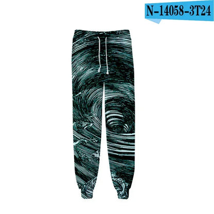 New Hot Sale 3D Print Tie Dye Pink and Green Pants Colorful Psychedelic Trousers Streetwear Men/Women Sweatpants