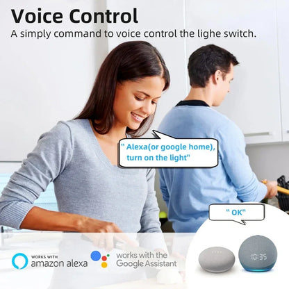 16A MINI Wifi Smart Switch Breaker 2WAY Control Timer Wireless Switches Smart Home Automation Work With Tuya Alexa Google Home