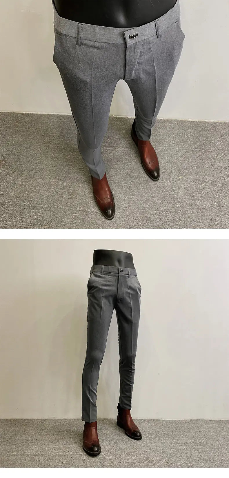 Men Suit Pants Dress Pantalone Hombre Stretch Slim Formal Trousers Calça Masculina Solid Color Casual Pants Fashion Men Clothing