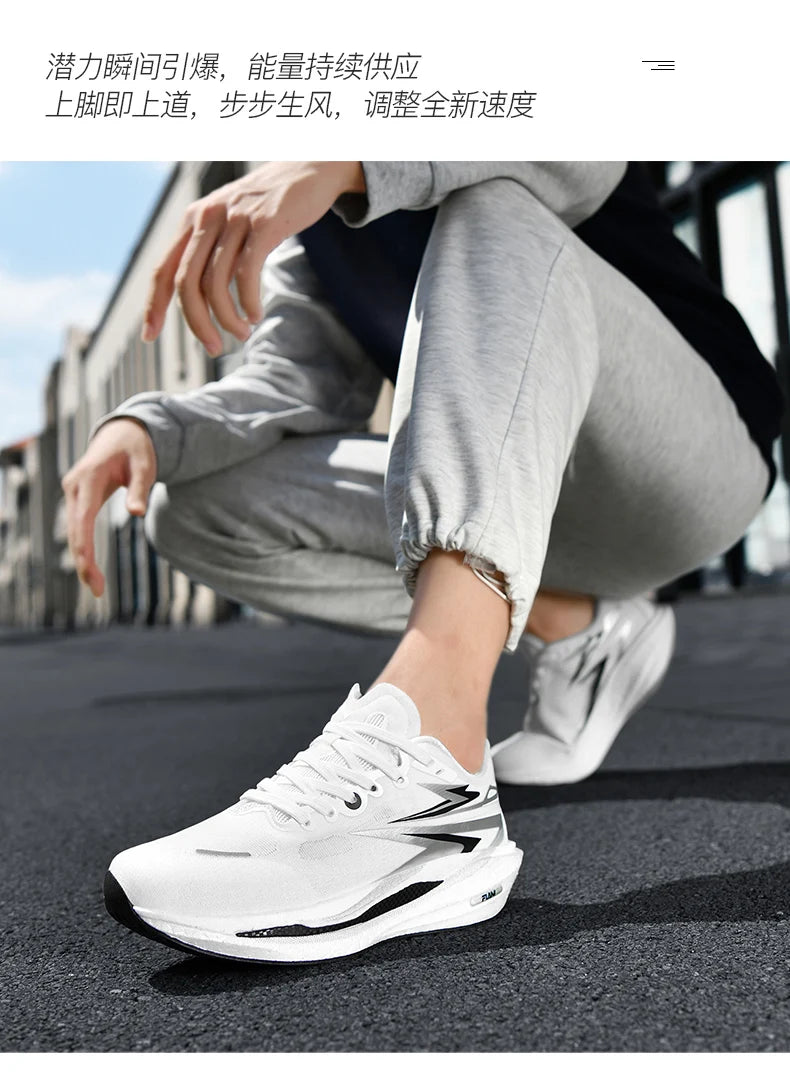 Men's Running Shoes Jogging Breathable Mesh Cushioning Non-Slip Outdoor Casual shoes Couple Trainer Race Sneakers Off-road Shoes