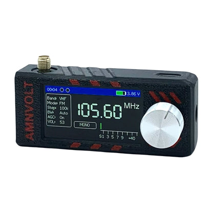 Upgraded V3S AMNVOLT Mini SI4732 DSP Radio Receiver FM AM SSB LSB USB Full Band Pocket Radio with Hi-Z Headphone Amplifier