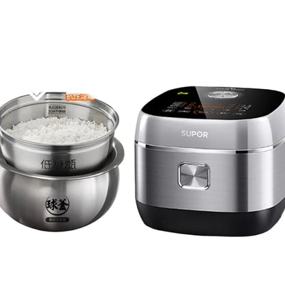 SUPOR 4L IH Ball Pot Rice Cooker Titanium Uncoated Non-Stick 316L Liner For 3-8 People 220V