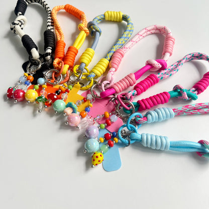 Wrist, Thumb, Mobile Phone Hanging Rope Dual Purpose Adjustable Short Braided Rope Strong and Durable for Men and Women