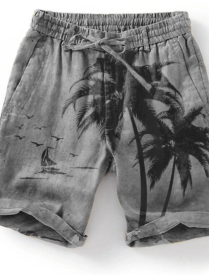 Men's Beach Pants Compass 3D Printed Shorts Men's Summer Breathable Shorts Fitness Street Shorts Men's Ropa Hombre