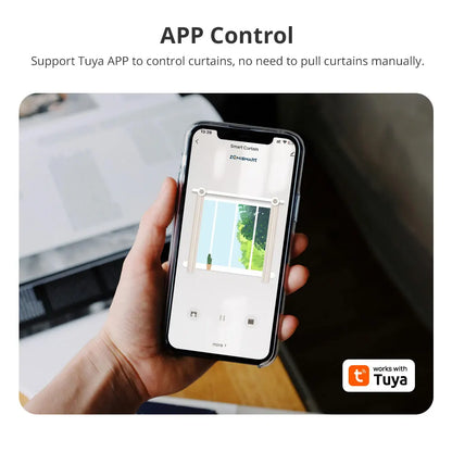 Zemismart Zigbee Curtain Track Work with Tuya Smart Life Alexa Echo Google Home Control SmartThings Electric Curtains