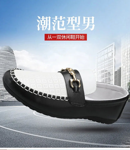 2026 Spring Autumn New Men's Sports Shoes Fashion anti-slip sneakers Casual PU Leather Business Shoes Versatile Work Shoes