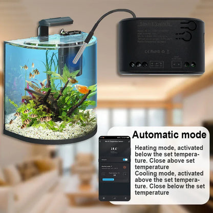 Dry Contact WIFI Tuya Smart Temperature Switch Controller Thermostat Sensor Passive Relay RF Receiver Work for Alexa Google Home