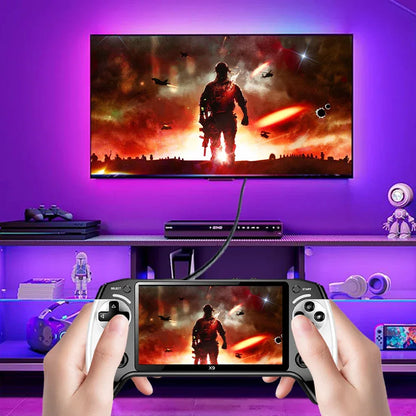 X9 Handheld Video Game Console With 3000 Games 5.5inch Screen Retro Video Game Player Built in 9 Emulators Support NES GBA GBC