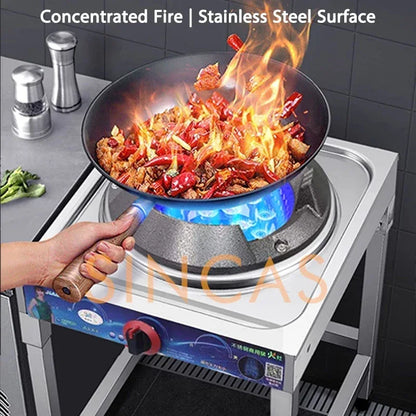 Fierce Fire Stove Commercial Low Pressure Gas Stove Restaurant Liquefied Gas Stove Stir Fry Stove with Flameout Protection