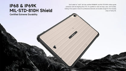 [Built-in eSIM] Ulefone RugKing Pad 2 Pro Rugged Tablet 10200mAh 10.1"Up to 16GB RAM,256GB ROM Android 16 48MP 10.1"  4G Global