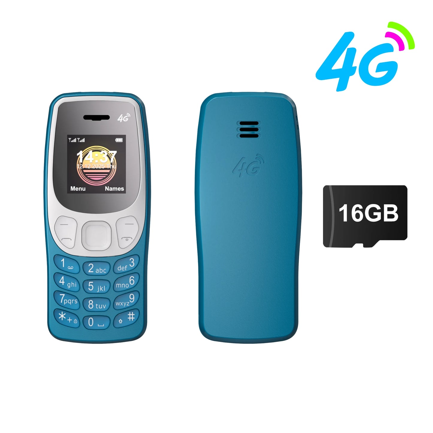 SERVO BM80 LTE 4G Mini Mobile Phone Dual SIM Standby Speed Dial Blacklist Call Recording 0.85" Screen Super Small Phones Back-up