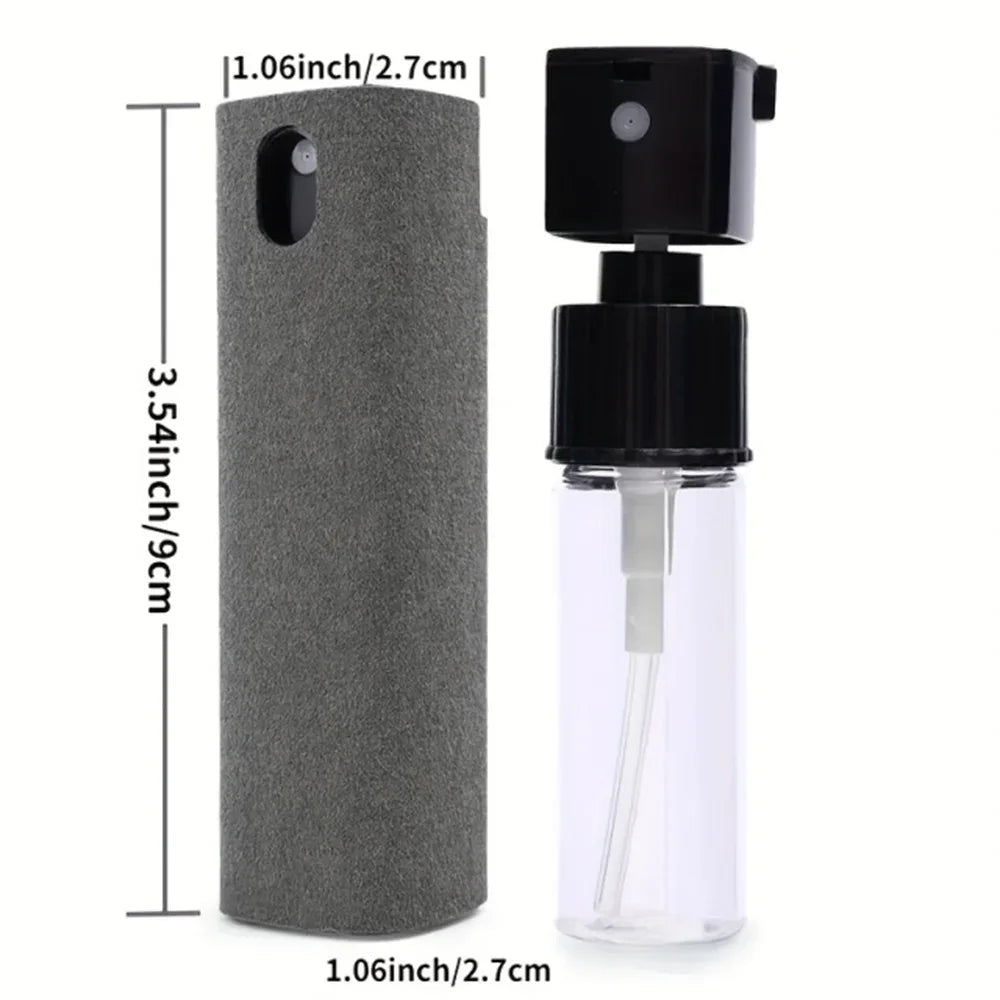 1/2/3pc 2 In 1 Screen Cleaner Spray Portable Tablet Mobile Phone Touch Screen Screen Microfiber Cloth Dust Removal Cleaning Tool
