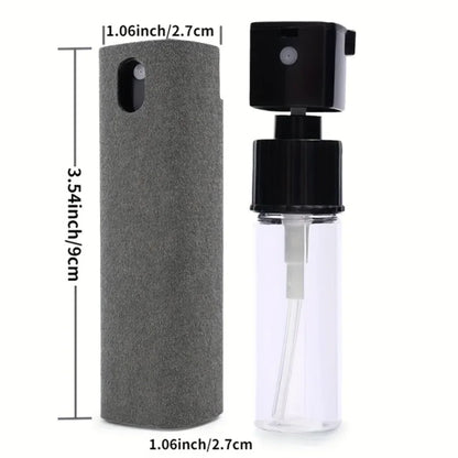 1/2/3pc 2 In 1 Screen Cleaner Spray Portable Tablet Mobile Phone Touch Screen Screen Microfiber Cloth Dust Removal Cleaning Tool
