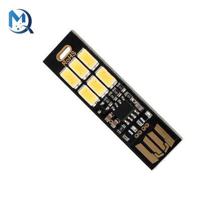 1-10Pcs Portable Mini 5730 USB 6 LED Light 5V Touch Sensor Dimmable Night Light for Power Bank Computer Laptop Book Reading Lamp