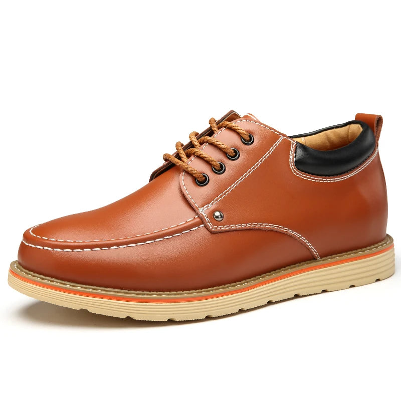 Business Men Elevator Shoes Leisure Height Increase Insole 6cm High Heel Tall Man