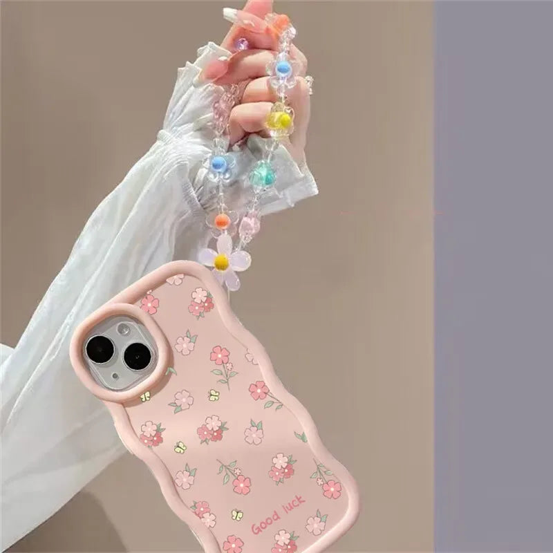 INS Flower Chain Phone Case For Huawei P40 Lite Nova 3i Y70 Honor 90 Lite X8 X6 X9A X7A X8A X7B X8B X9B Soft Silicone Cover