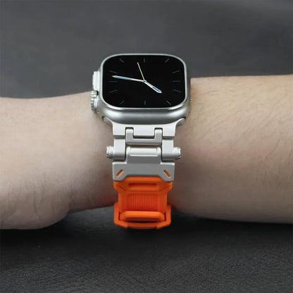 Silicone Sport Band for Apple Watch Ultra 49mm 45mm 42 44mm Rubber Strap for iWatch Series 9 8 7 se 6 5 4 ultra 2 49 Correa