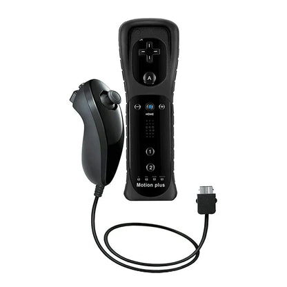 a Whole Set Remote Controller with Nunchuck Controller for  Wii Games Control for Wii Console Wireless Gamepad with Motion Plus
