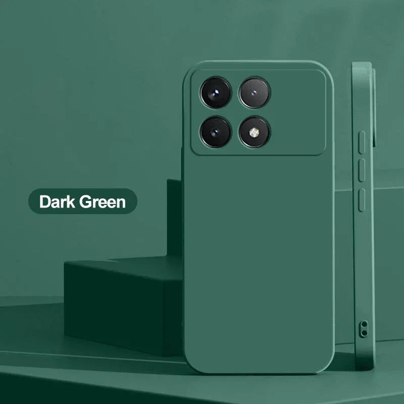 Poco X6 Pro Case Liquid Silicone Phone Case For Xiaomi Poco X6 Pro Poco X 6  X6Pro Pocox6 Pro 5G Shockproof Soft Cover