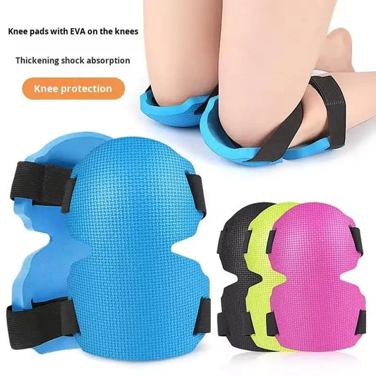 1pair Knee Protection Pad Labor Insurance Garden Knee Pads Thickened Wear-Resistant Knee Protectors with Adjustable Straps by PDG ibma