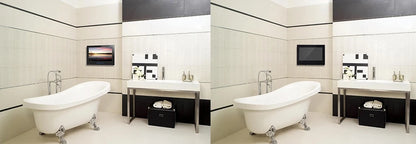 Souria 22 inches Smart Magic Mirror Waterproof TV for Bathroom Hotel DTV Tuner WiFi Bluetooth Built-in Apps Store ATSC DVB-T T2