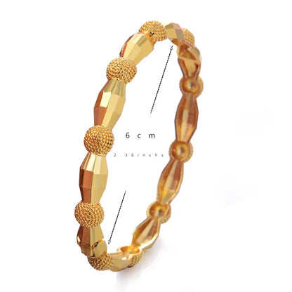 Gold Plated Italian Luxury Bracelet for Men Women,Wedding Fashion Bangles Party Valentine's Day Gift