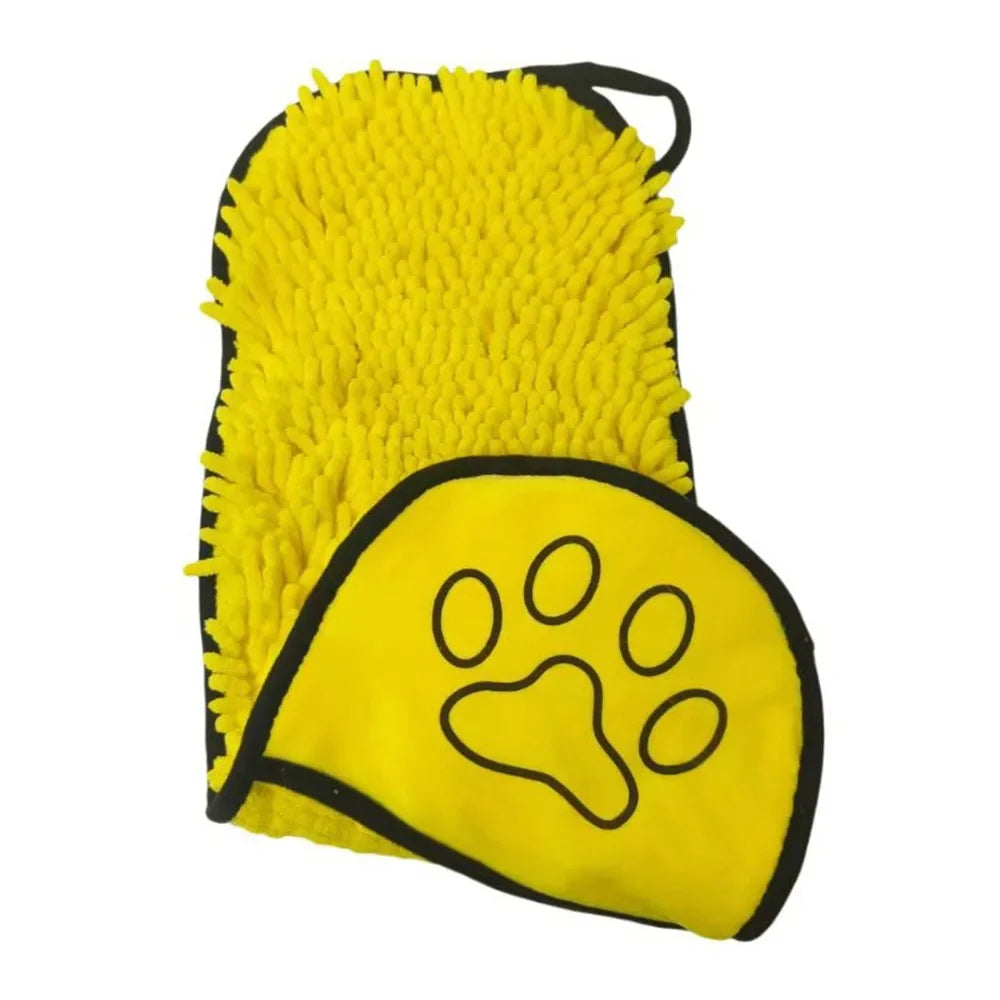 1Pcs Super Absorbent Pet Bath Towel Quick-drying Cat Towels Convenient Soft Bath Robe Dry Pet Cleaning Washcloth Dog Accessories