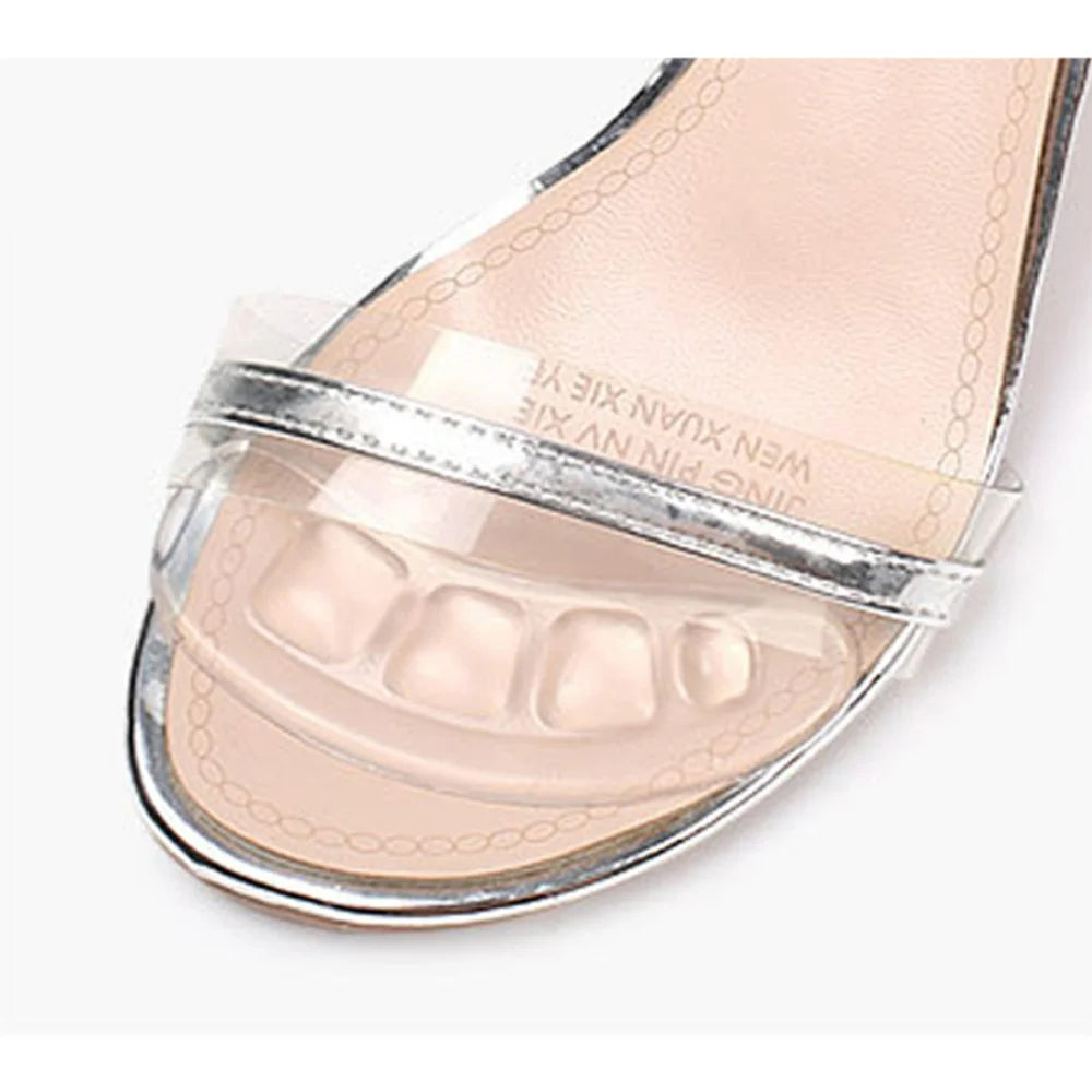 1/2Pair Silicone Pads Forefoot for Women's Shoes Non-slip Insert Self-adhesive Heel Gel Insoles Heels Sandals Anti-Slip Foot Pad
