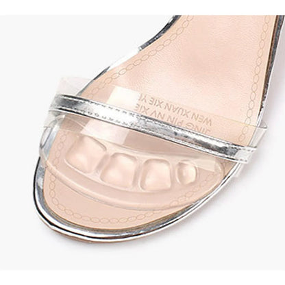 1/2Pair Silicone Pads Forefoot for Women's Shoes Non-slip Insert Self-adhesive Heel Gel Insoles Heels Sandals Anti-Slip Foot Pad
