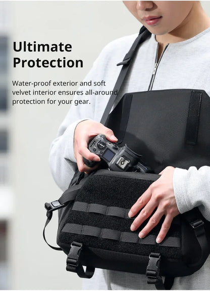 Ulanzi BC08 Sling Bag Photography Shoulder Bag for Tripod Mirrorless Camera Smartphone Tablet Waterproof Bag