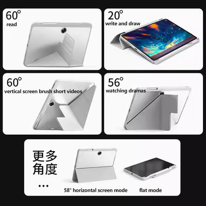 New Case For OnePlus Pad 2 12.1 Pro 12.1 Pad 11.61 GO 11.35 Y-Folding Acrylic Anti-bending Cover With Buckle Tower