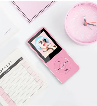 Portable MP3 Player USB Charging Record Digital Display Screen Media Lossless Portable Pocket Sports Running Walking Music Play