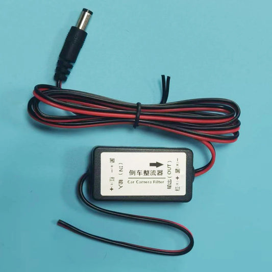 Veihcle Rear View Camera Power Relay Rectifier DC 12V Power Capacitor Auto Car Camera Filter Relay Capacitor Filter Connector