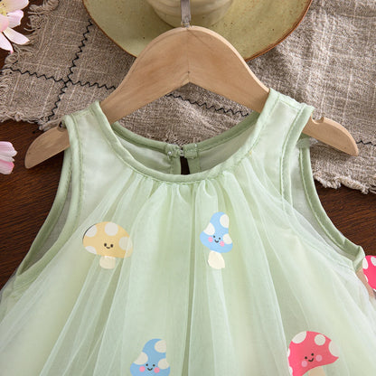 Summer New Baby Girl Princess Dress Sweet Chiffon Children'S Clothing (9 Months -4 Years Old)